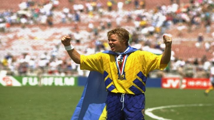 Swedish football star Tomas Brolin